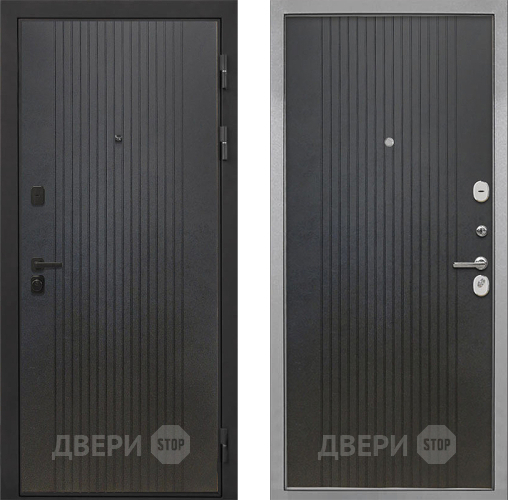 Входная металлическая Дверь Интекрон (INTECRON) Профит Black ФЛ-295 ФЛ-295 Лофт черный в Бронницах