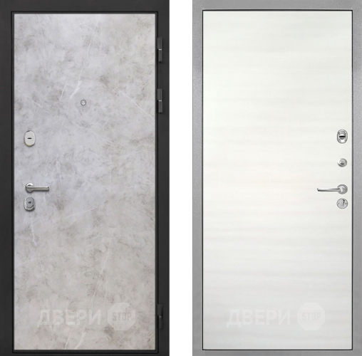 Дверь Интекрон (INTECRON) Гектор Мрамор Светлый Гладкая Дуб сильвер поперечный в Бронницах
