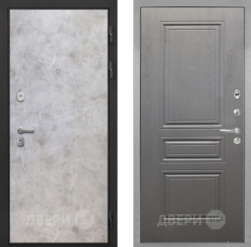 Входная металлическая Дверь Интекрон (INTECRON) Гектор Мрамор Светлый ФЛ-243 Графит вуд дуб в Бронницах