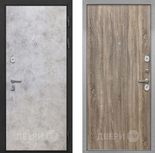 Дверь Интекрон (INTECRON) Гектор Мрамор Светлый Гладкая Дуб турин в Бронницах