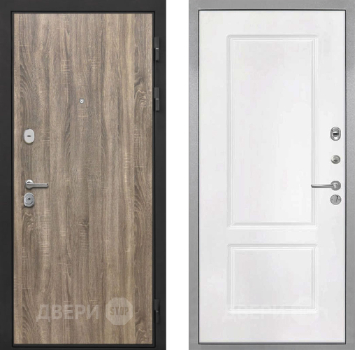 Дверь Интекрон (INTECRON) Гектор Дуб Турин КВ-2 Белый матовый в Бронницах