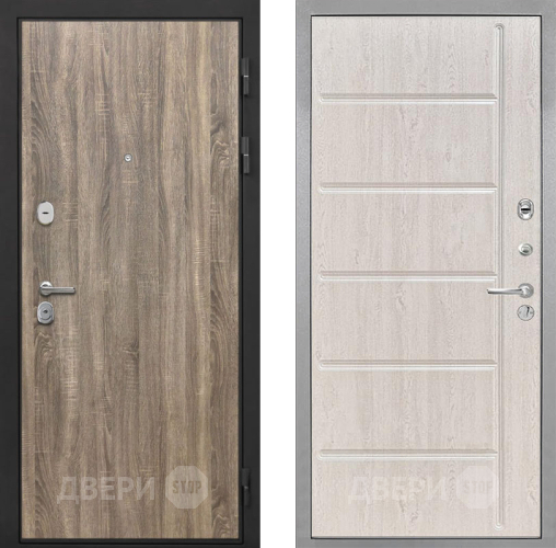 Входная металлическая Дверь Интекрон (INTECRON) Гектор Дуб Турин ФЛ-102 Сосна белая в Бронницах