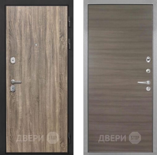 Входная металлическая Дверь Интекрон (INTECRON) Гектор Дуб Турин Гладкая Дуб тоскано поперечный в Бронницах