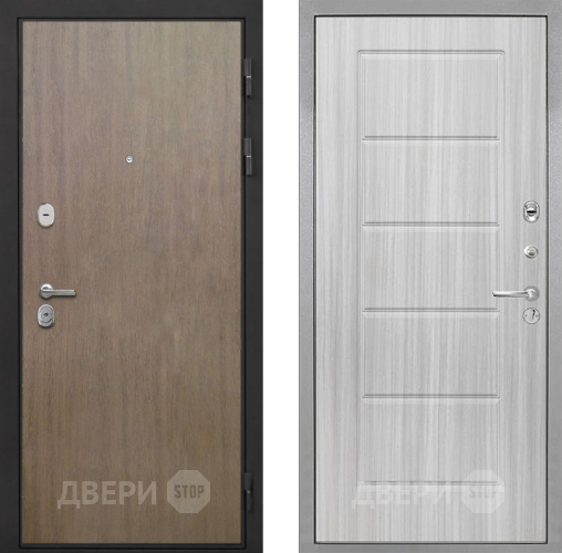Входная металлическая Дверь Интекрон (INTECRON) Гектор Венге Коричневый ФЛ-39 Сандал белый в Бронницах