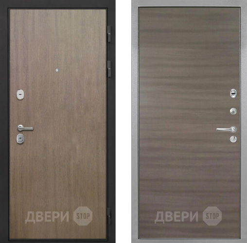 Входная металлическая Дверь Интекрон (INTECRON) Гектор Венге Коричневый Гладкая Дуб тоскано поперечный в Бронницах