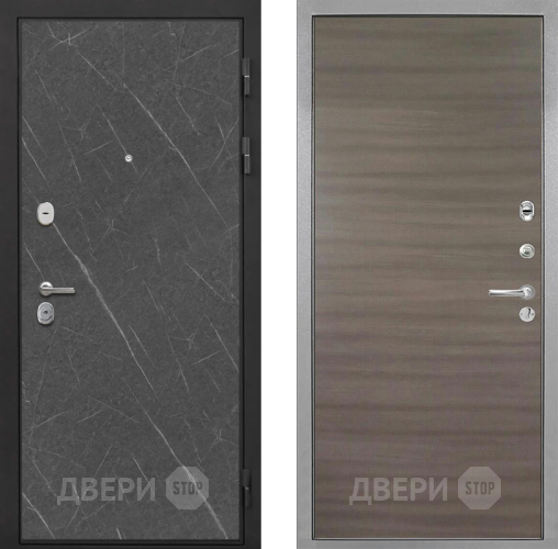 Входная металлическая Дверь Интекрон (INTECRON) Гектор Гранит Лава Оникс Гладкая Дуб тоскано поперечный в Бронницах