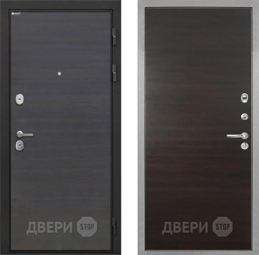 Входная металлическая Дверь Интекрон (INTECRON) Гектор Эковенге Гладкая Эковенге поперечный в Бронницах