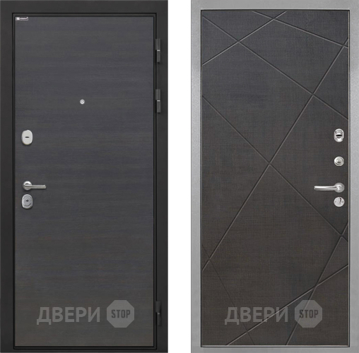 Входная металлическая Дверь Интекрон (INTECRON) Гектор Эковенге Лучи-М Венге распил кофе в Бронницах