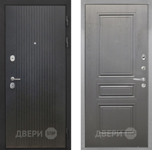 Входная металлическая Дверь Интекрон (INTECRON) Гектор ФЛ-295 ФЛ-243 Графит вуд дуб в Бронницах