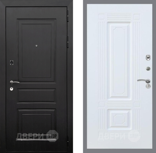 Входная металлическая Дверь Рекс (REX) 6 Венге FL-2 Силк Сноу в Бронницах