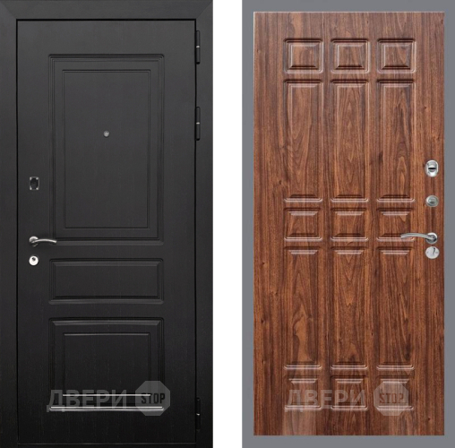 Входная металлическая Дверь Рекс (REX) 6 Венге FL-33 орех тисненый в Бронницах