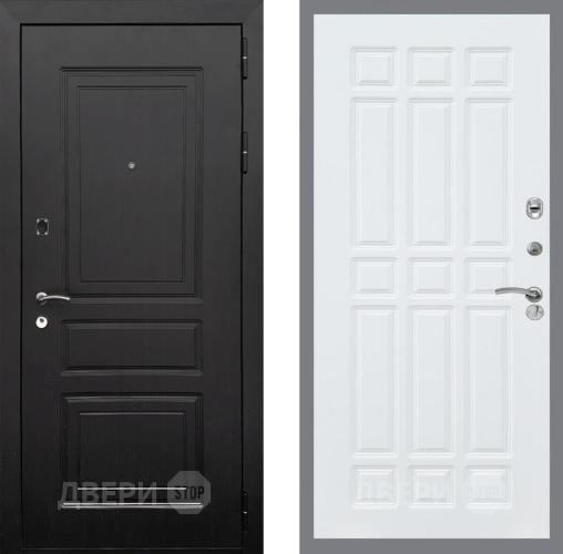 Входная металлическая Дверь Рекс (REX) 6 Венге FL-33 Силк Сноу в Бронницах