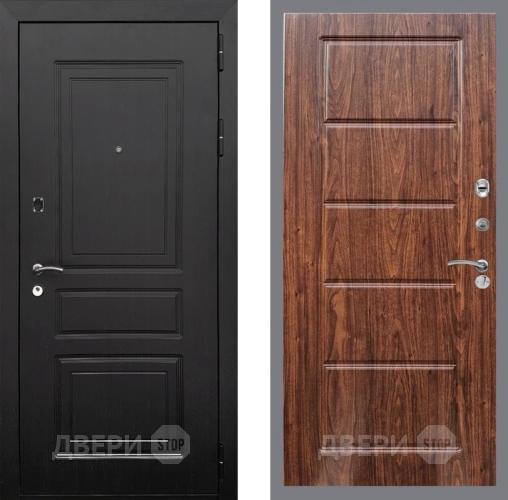 Входная металлическая Дверь Рекс (REX) 6 Венге FL-39 орех тисненый в Бронницах