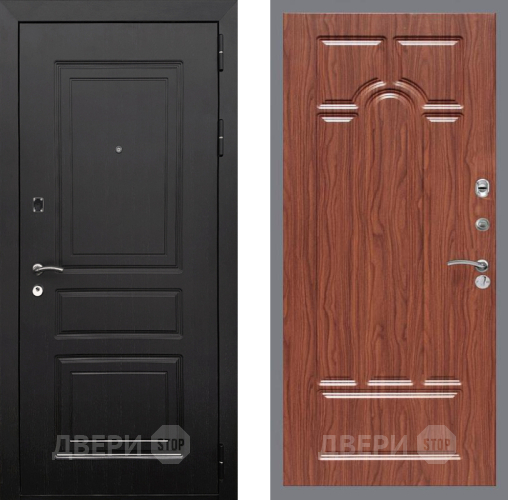 Входная металлическая Дверь Рекс (REX) 6 Венге FL-58 орех тисненый в Бронницах