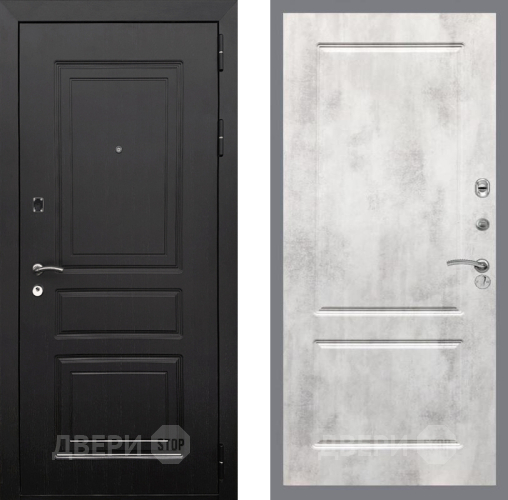 Входная металлическая Дверь Рекс (REX) 6 Венге FL-117 Бетон светлый в Бронницах