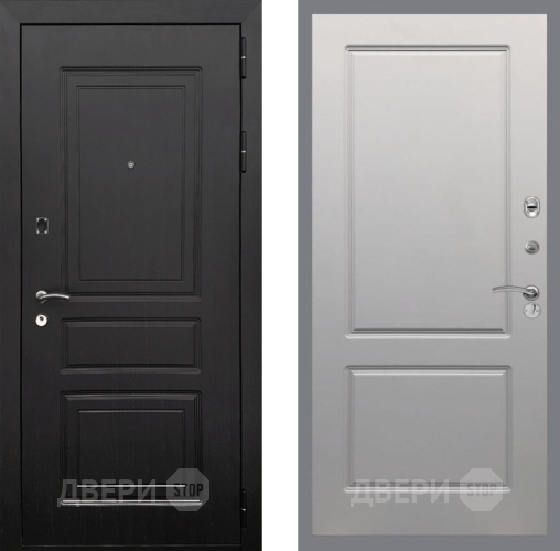 Входная металлическая Дверь Рекс (REX) 6 Венге FL-117 Грей софт в Бронницах