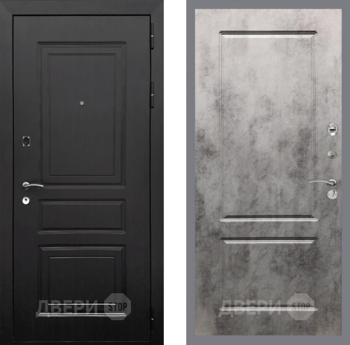 Входная металлическая Дверь Рекс (REX) 6 Венге FL-117 Бетон темный в Бронницах