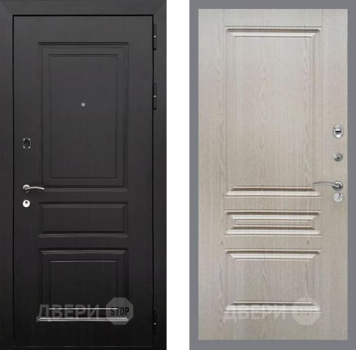 Входная металлическая Дверь Рекс (REX) 6 Венге FL-243 Беленый дуб в Бронницах