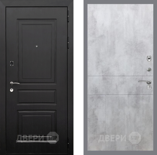 Входная металлическая Дверь Рекс (REX) 6 Венге FL-290 Бетон светлый в Бронницах