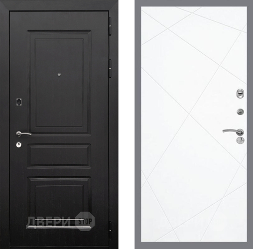 Входная металлическая Дверь Рекс (REX) 6 Венге FL-291 Силк Сноу в Бронницах