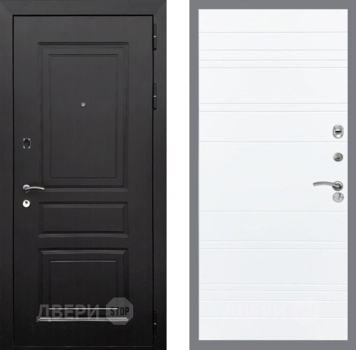 Входная металлическая Дверь Рекс (REX) 6 Венге Line Силк Сноу в Бронницах