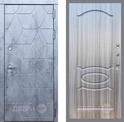 Входная металлическая Дверь Рекс (REX) 28 FL-128 Сандал грей в Бронницах