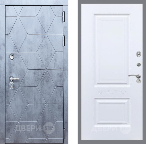Входная металлическая Дверь Рекс (REX) 28 Смальта Силк Сноу в Бронницах