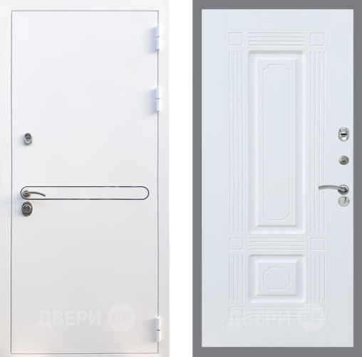 Входная металлическая Дверь Рекс (REX) 27 FL-2 Силк Сноу в Бронницах