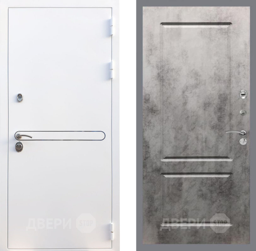 Входная металлическая Дверь Рекс (REX) 27 FL-117 Бетон темный в Бронницах