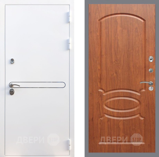 Входная металлическая Дверь Рекс (REX) 27 FL-128 Морёная берёза в Бронницах