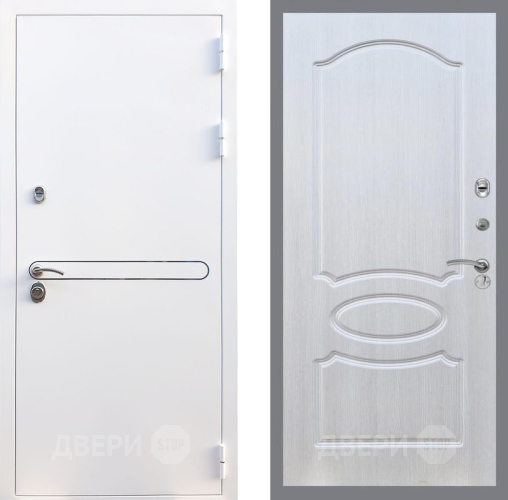 Входная металлическая Дверь Рекс (REX) 27 FL-128 Лиственница беж в Бронницах