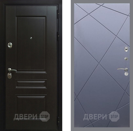 Входная металлическая Дверь Рекс (REX) Премиум-Н FL-291 Силк титан в Бронницах