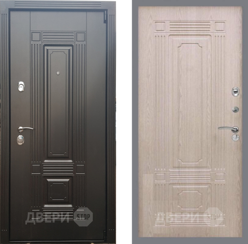 Входная металлическая Дверь Рекс (REX) 9 FL-2 Беленый дуб в Бронницах