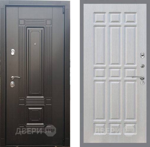 Входная металлическая Дверь Рекс (REX) 9 FL-33 Лиственница беж в Бронницах