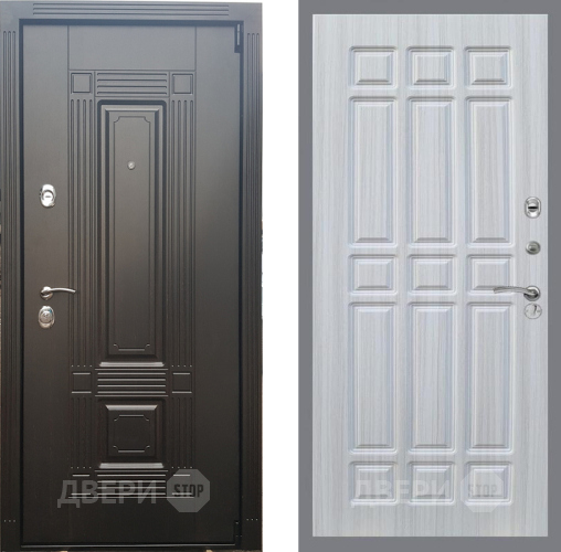 Входная металлическая Дверь Рекс (REX) 9 FL-33 Сандал белый в Бронницах