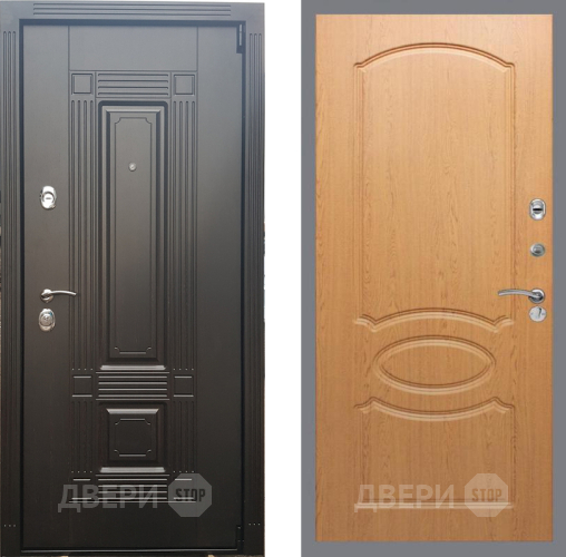 Входная металлическая Дверь Рекс (REX) 9 FL-128 Дуб в Бронницах