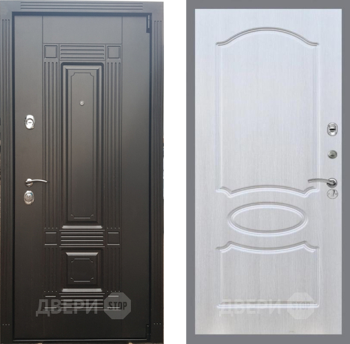 Входная металлическая Дверь Рекс (REX) 9 FL-128 Лиственница беж в Бронницах