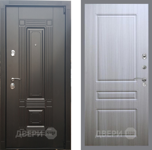 Входная металлическая Дверь Рекс (REX) 9 FL-243 Сандал белый в Бронницах