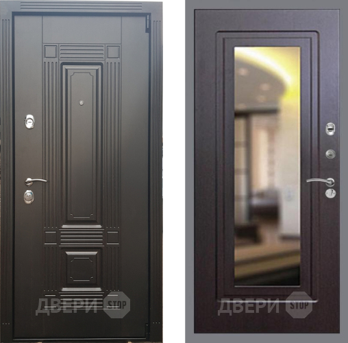 Входная металлическая Дверь Рекс (REX) 9 FLZ-120 Венге в Бронницах