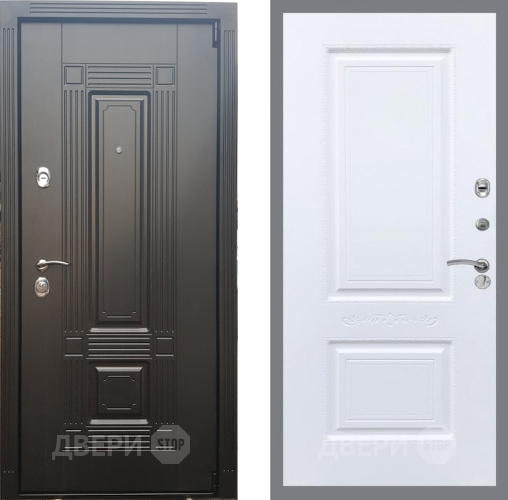 Входная металлическая Дверь Рекс (REX) 9 Смальта Силк Сноу в Бронницах