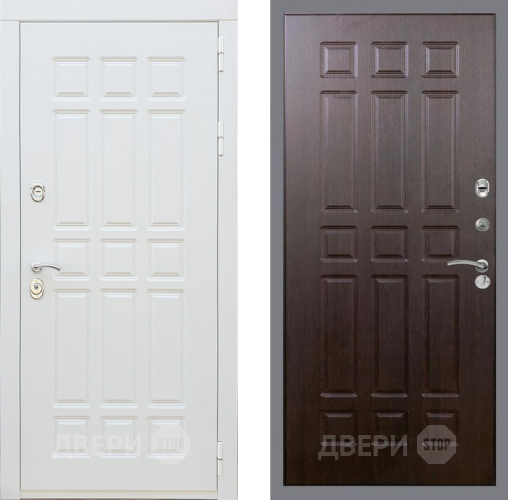 Входная металлическая Дверь Рекс (REX) 8 Силк Сноу FL-33 Венге в Бронницах