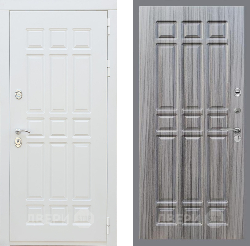 Входная металлическая Дверь Рекс (REX) 8 Силк Сноу FL-33 Сандал грей в Бронницах