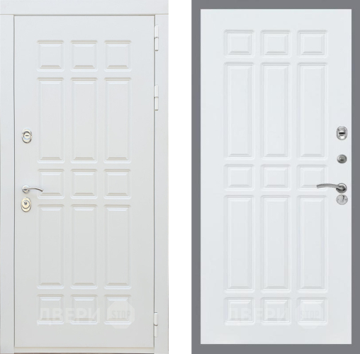 Входная металлическая Дверь Рекс (REX) 8 Силк Сноу FL-33 Силк Сноу в Бронницах