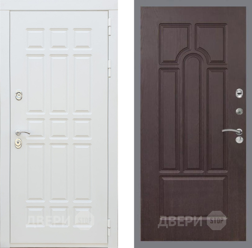 Входная металлическая Дверь Рекс (REX) 8 Силк Сноу FL-58 Венге в Бронницах