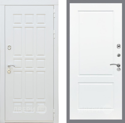 Входная металлическая Дверь Рекс (REX) 8 Силк Сноу FL-117 Силк Сноу в Бронницах