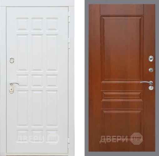 Входная металлическая Дверь Рекс (REX) 8 Силк Сноу FL-243 Итальянский орех в Бронницах