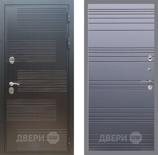 Входная металлическая Дверь Рекс (REX) премиум 185 Line Силк титан в Бронницах