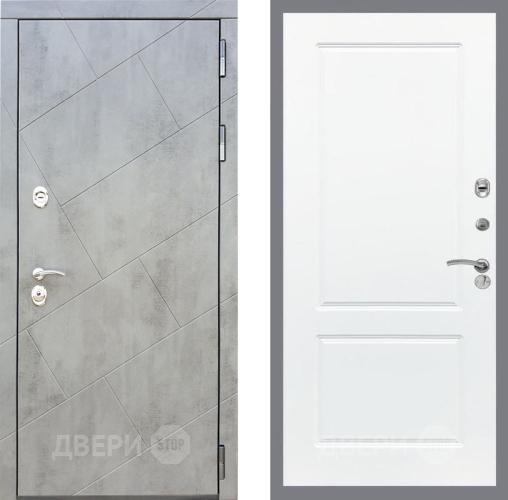 Входная металлическая Дверь Рекс (REX) 22 FL-117 Силк Сноу в Бронницах