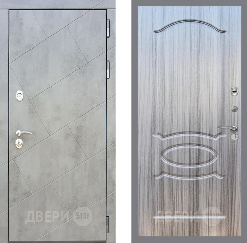 Входная металлическая Дверь Рекс (REX) 22 FL-128 Сандал грей в Бронницах