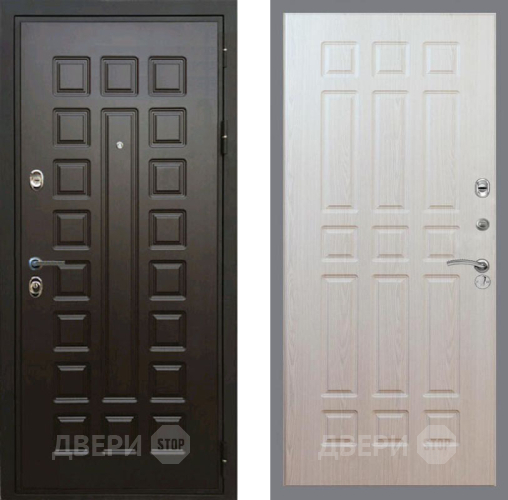 Входная металлическая Дверь Рекс (REX) Премиум 3к FL-33 Беленый дуб в Бронницах